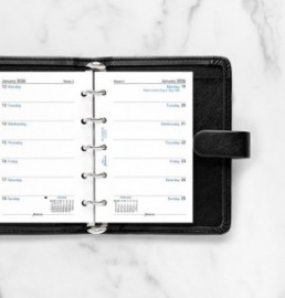 Refill 2026 Mini Week On One Page 26-68126 Filofax