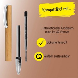 Online Vision Natural Maple twist ballpoint pen 36122