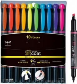 Tombow coat set 10 colors highlighters twin tip WA-TC 10C