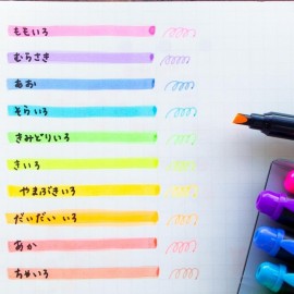 Tombow coat set 10 colors highlighters twin tip WA-TC 10C