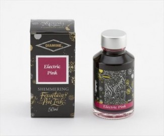 Diamine 50ml Electric Pink Fountain pen shimmer ink bottle