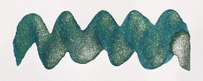 Diamine 50ml Peacock Flare Fountain pen shimmer ink bottle