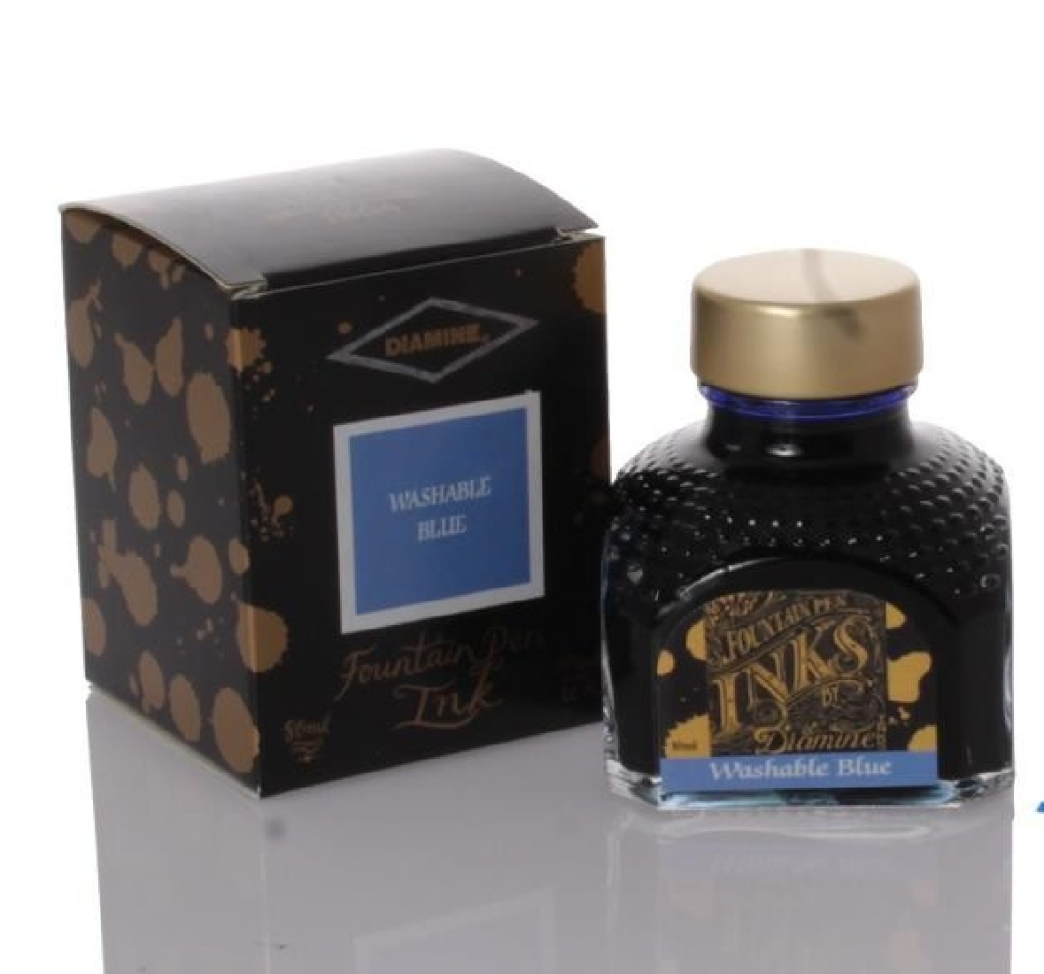 Diamine 80ml Washable Blue 018  Fountain pen ink botle