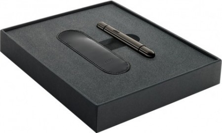 Lamy 281 Pico Ruthenium Ballpoint set with leather pouch