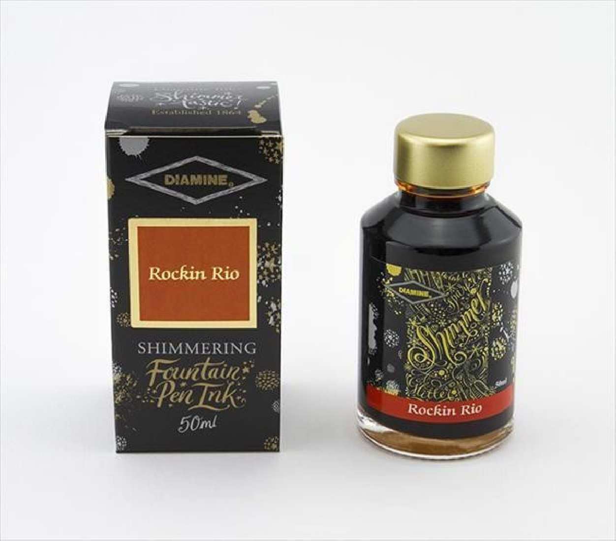 Diamine 50ml Rockin Rio Fountain pen shimmer ink bottle
