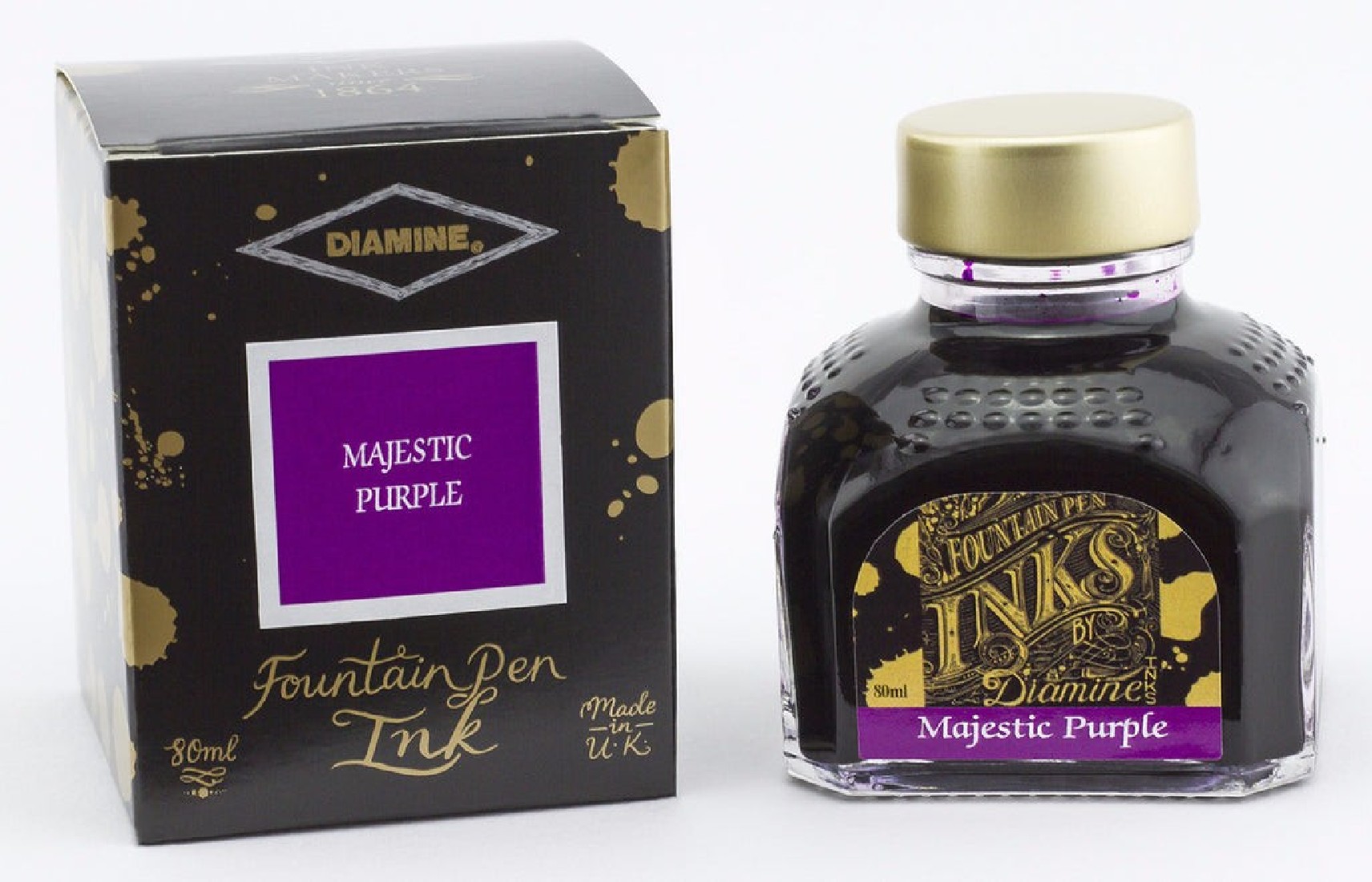 Diamine 80ml  Majestic Purple Fountain pen ink bottle