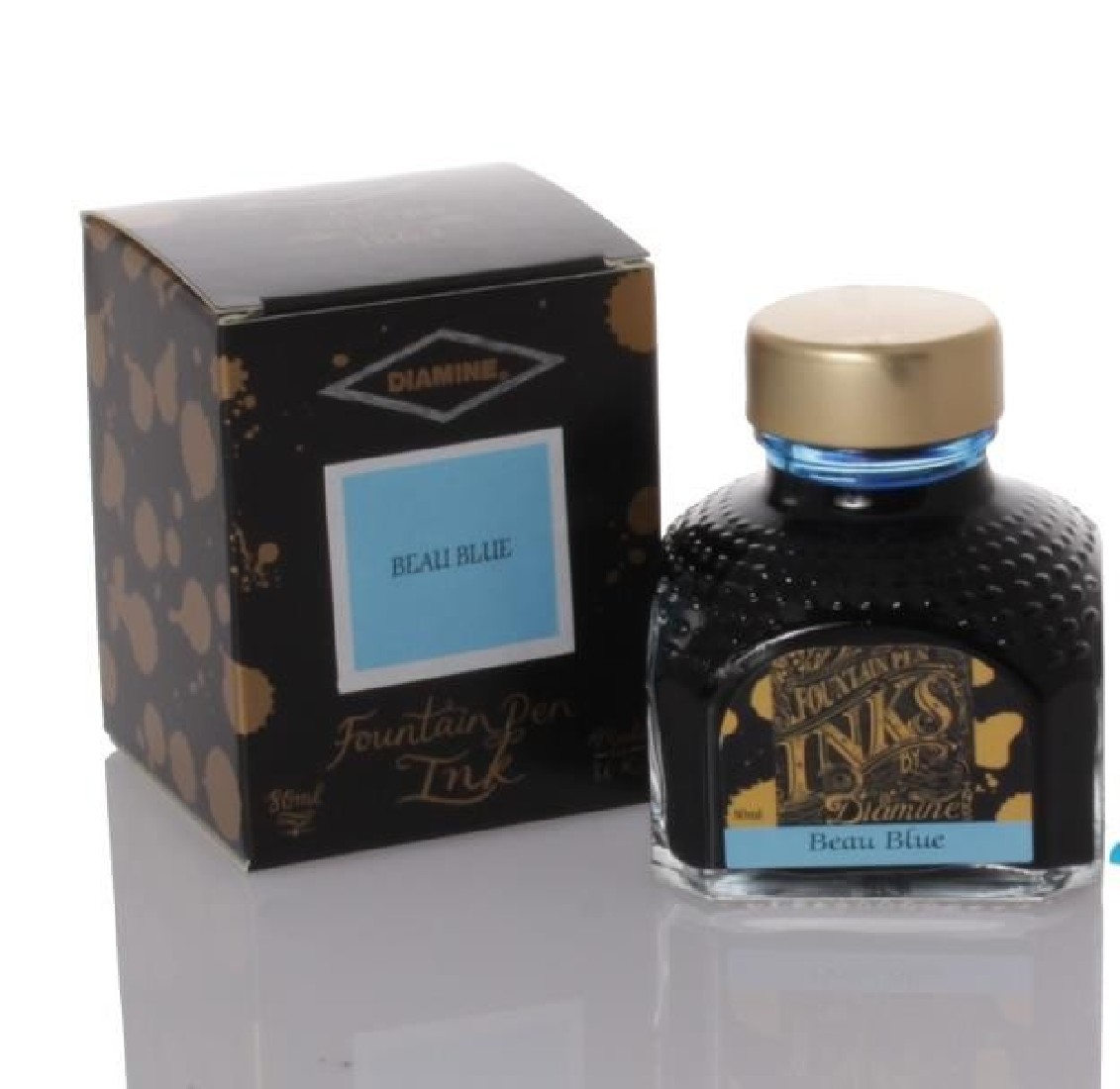 Diamine 80ml Beau blue 085 Fountain pen ink bottle
