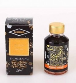 Diamine 50ml Brandy Dazzle Fountain pen shimmer ink bottle