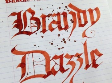 Diamine 50ml Brandy Dazzle Fountain pen shimmer ink bottle