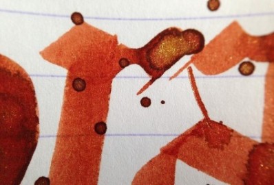 Diamine 50ml Brandy Dazzle Fountain pen shimmer ink bottle