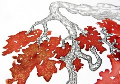 Diamine 50ml Brandy Dazzle Fountain pen shimmer ink bottle