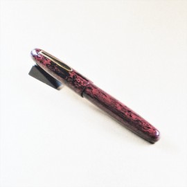 Eboya Houju Tanshin ebonite large  fountain pen with 14k nib