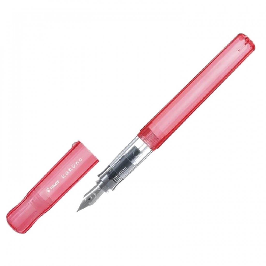 Pilot Kakuno Fountain Pen transparent red FKA-1SR-KMR