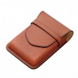 Pilot and Somes brown leather case for 5 instruments, SLS5-11-BN