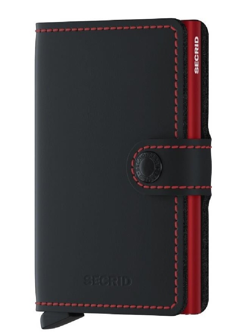 SECRID MINIWALLET MM MATTE BLACK  RED