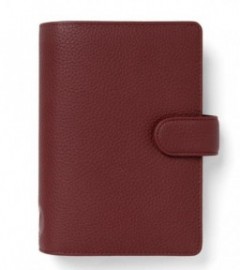 Filofax leather organiser Finsbury Scarlet Red 022395