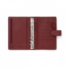 Filofax leather organiser Finsbury Scarlet Red 022395