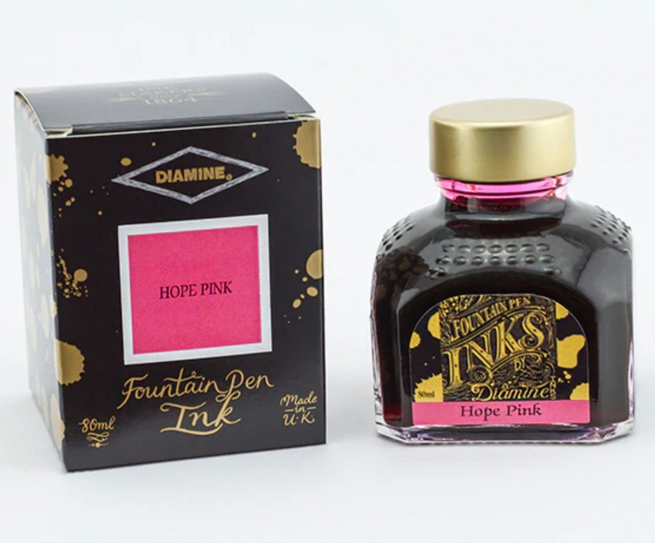 Diamine 80ml Hope Pink Fountain pen ink botle