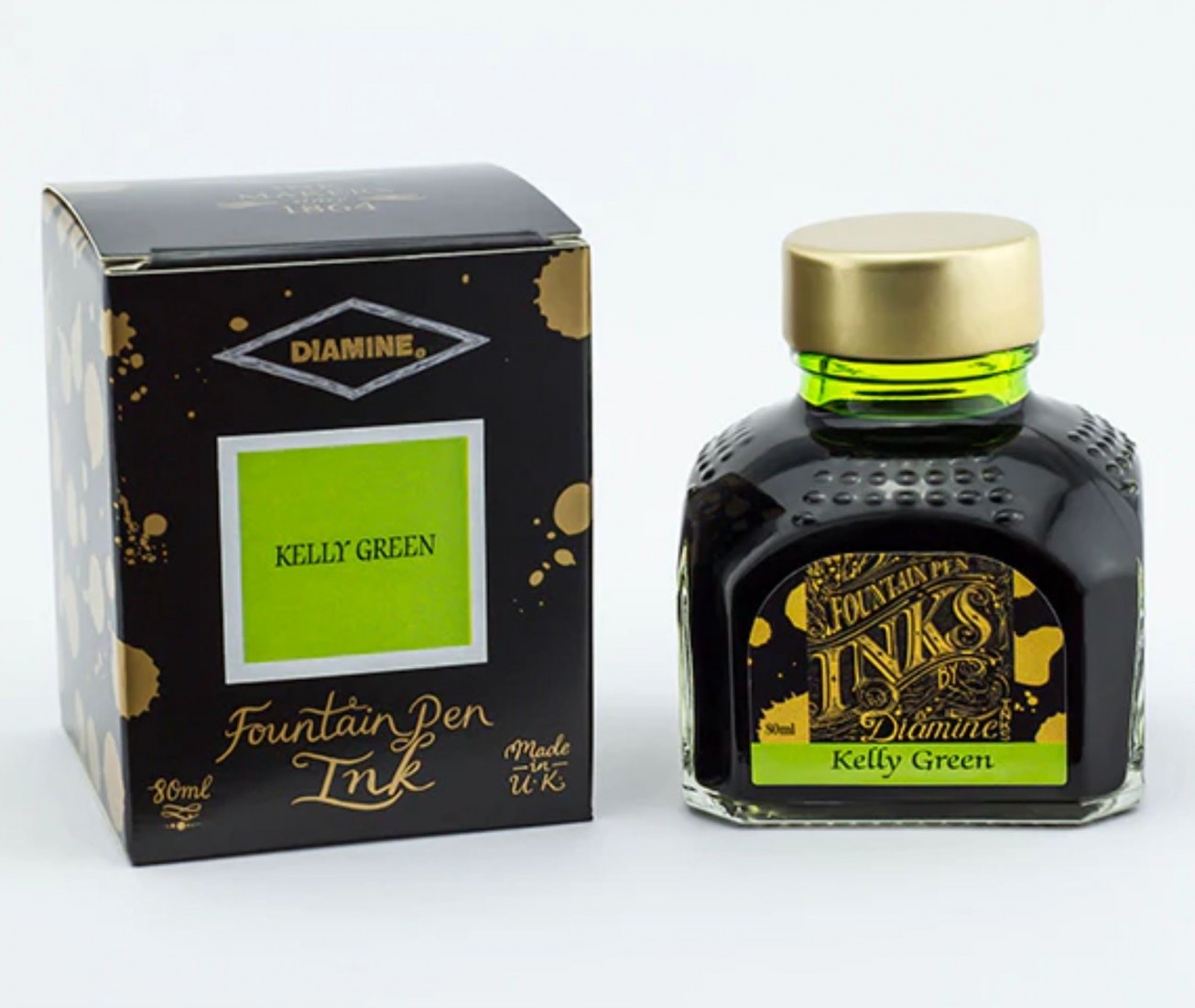 Diamine 80ml Kelly Green Fountain pen ink botle