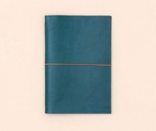 Paper Republic A5 Leather Le Portfolio Petrol Blue