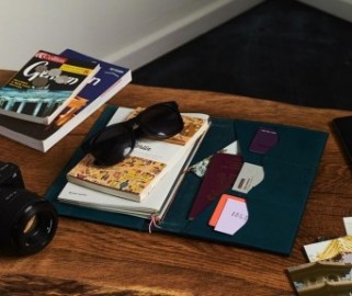 Paper Republic A5 Leather Le Portfolio Petrol Blue