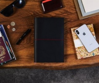 Paper Republic A5 Leather Le Portfolio Black.