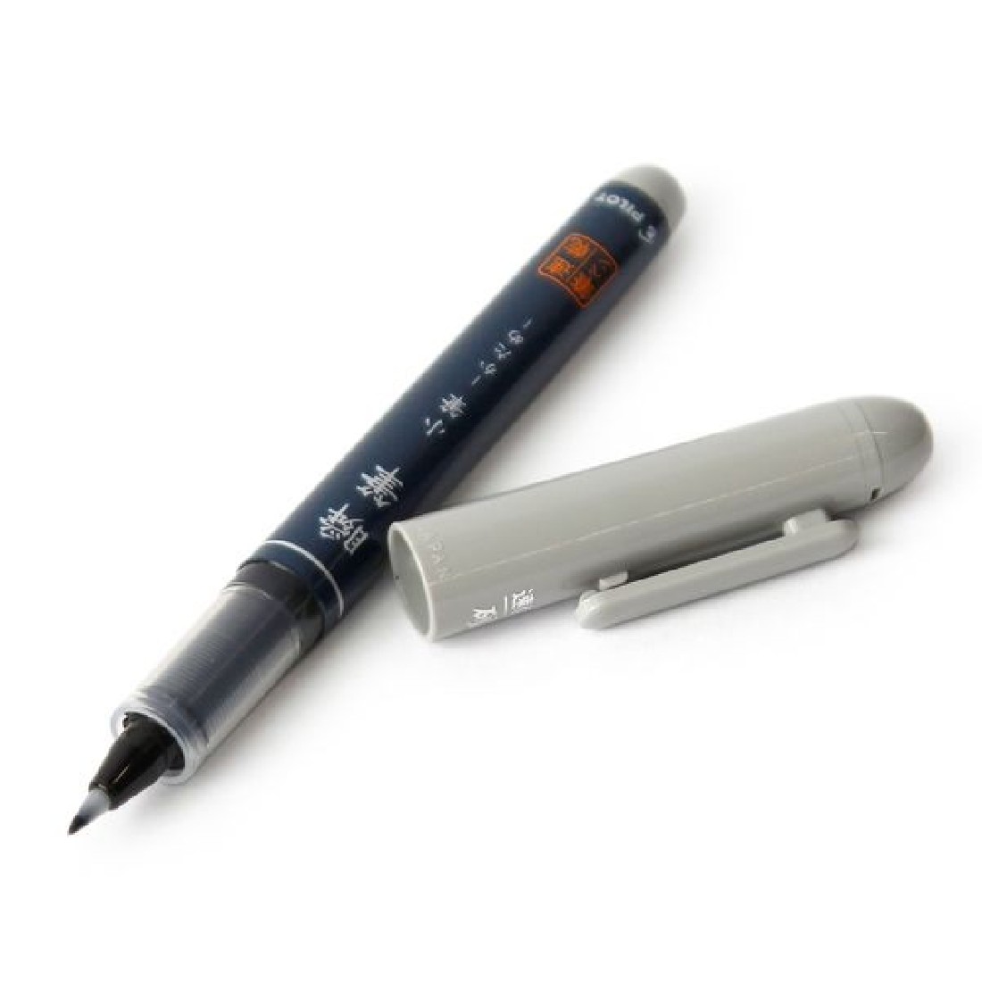 Pilot Shunhitsu Brush Pen, Small Brush, Firm, Light gray Ink, SVS-30KK-UB