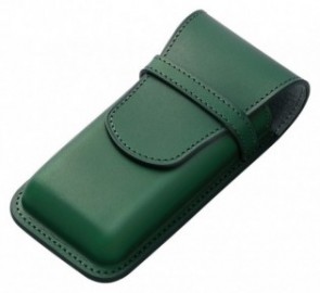 Pilot and Somes leather case for 3 pens, green SLS3-11-GN