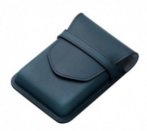 Pilot and Somes Navy leather case for 5 instruments, SLS5-11-NV