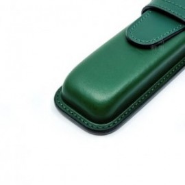 Pilot and Somes pen green leather case for 2 pens, SLS2-11-G