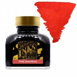 Diamine 80ml Wild Strawberry Fountain pen ink bottle