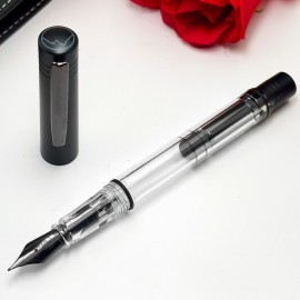 Monteverde USA MP1 Collectible Lock-It Piston Technology Fountain Pen Black Noir MV32133