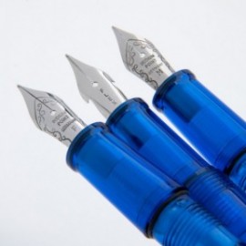Monteverde USA Monza 3 Set , Fine, Medium, Flex, Transparent Blue,  fountain pen.MV36835