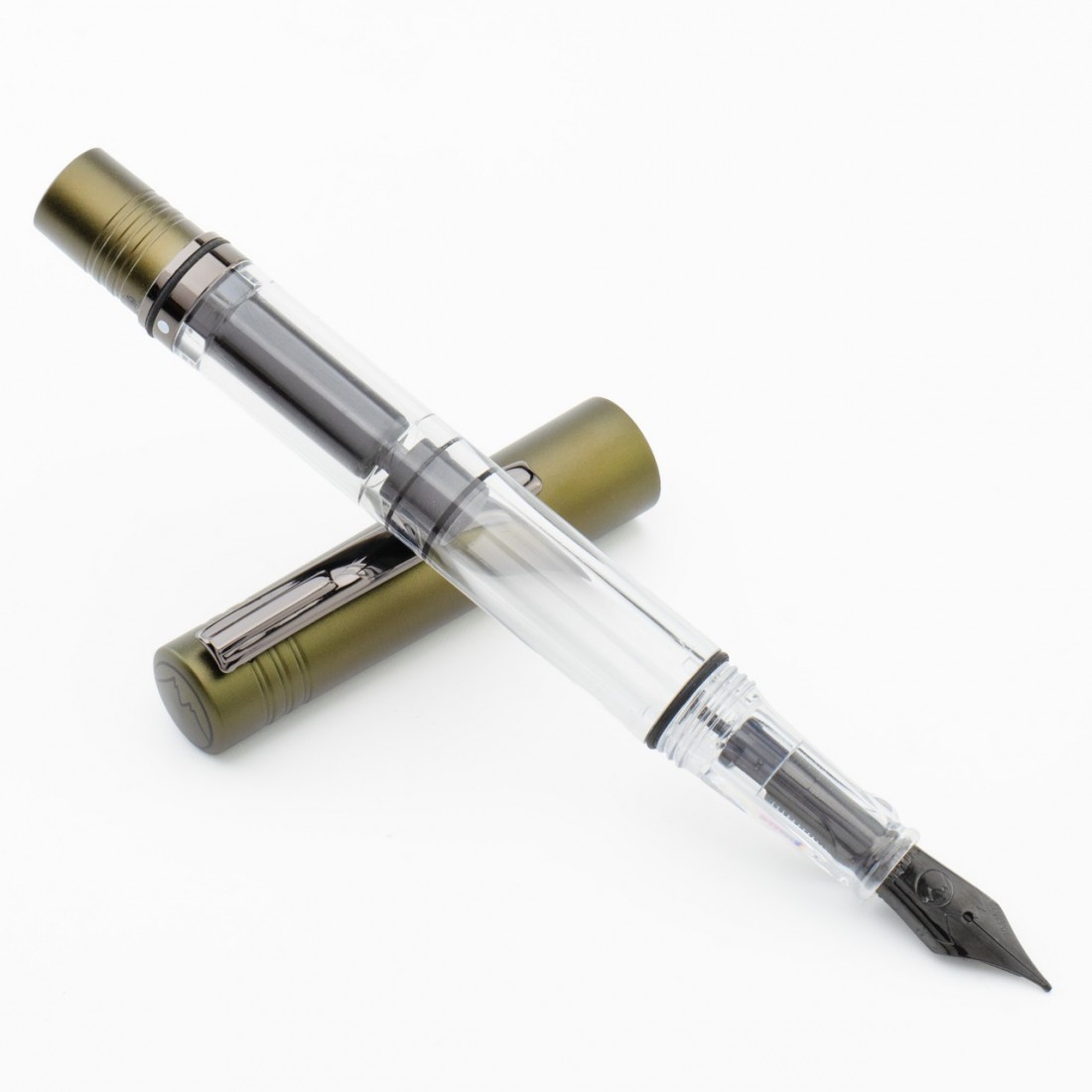 Monteverde USA MP1 Collectible Lock-It Piston Technology Fountain Pen Olive Green MV32102