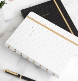 Filofax notebook refillable ruled Moonlight A5 179520