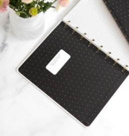 Filofax notebook refillable ruled Moonlight A5 179520