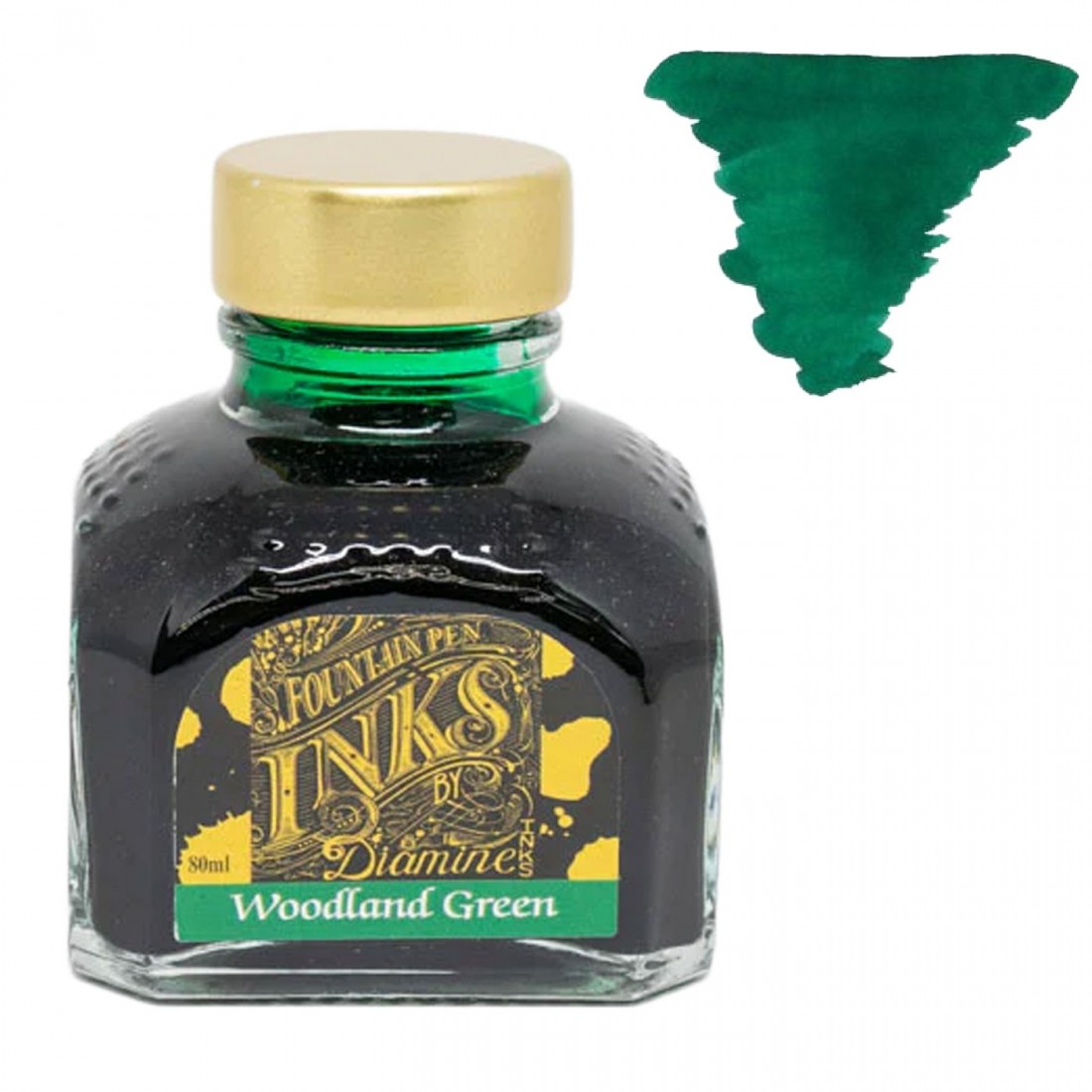 Diamine 80ml Woodland Green Fountain pen ink bottle