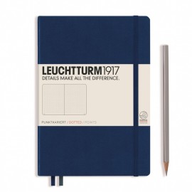 Leuchtturm 1917 Notebook A5 Navy Dotted Hard Cover