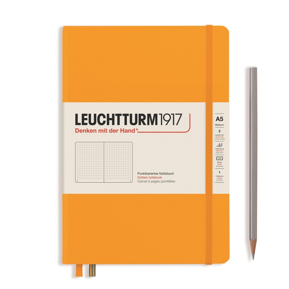 Leuchtturm 1917 Notebook A5 Rising Sun Dotted Hard Cover
