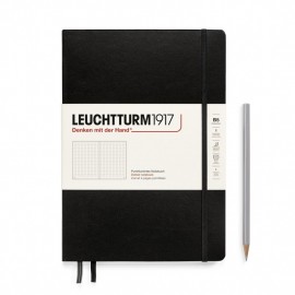 Leuchtturm 1917 Notebook B5 Black Dotted, Hard Cover