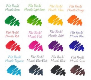 Pilot mixable colour cartridges  for parallel pen IRFP-6S