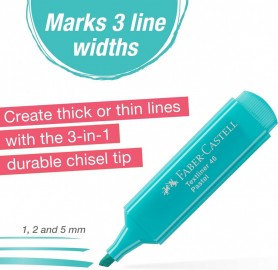 Faber Castell Highlighters, Pastel Colors - Box of 8 - 254658