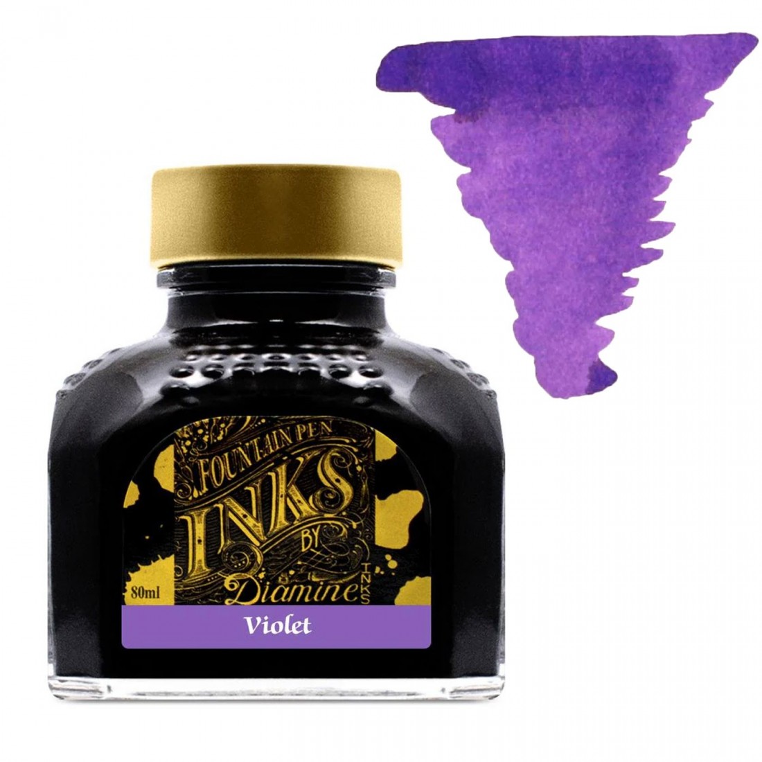 Diamine 80ml Violet Ink Bottle