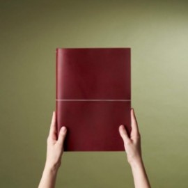 Paper Republic grand voyageur A4 Bordeaux leather journal