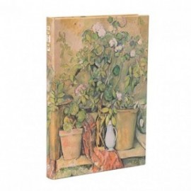 Paperblanks notebook Pots and Flowers, Cezannes Terracotta, midi 12x18, ruled, hard cover