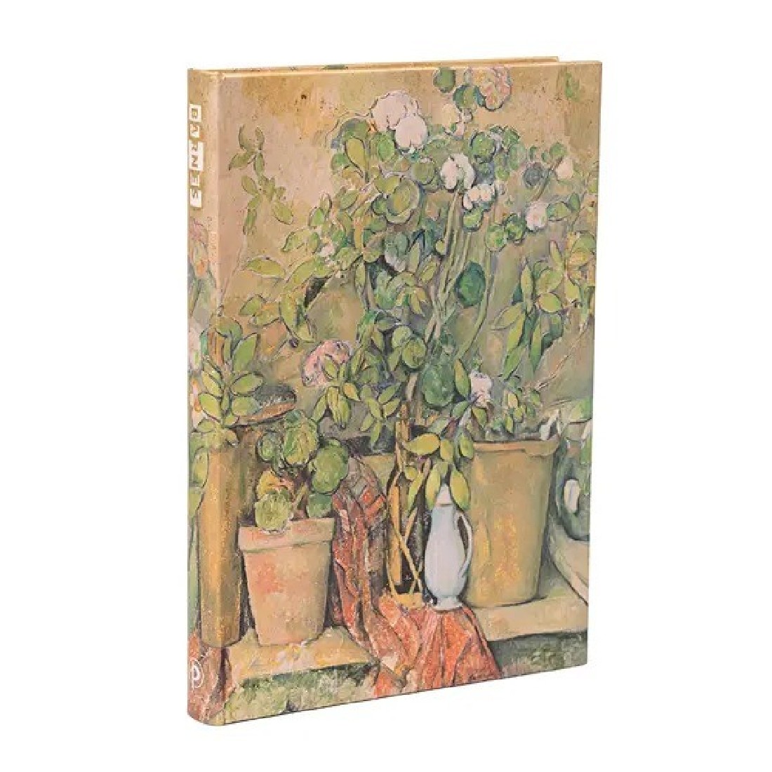 Paperblanks notebook Pots and Flowers, Cezannes Terracotta, midi 12x18, ruled, hard cover