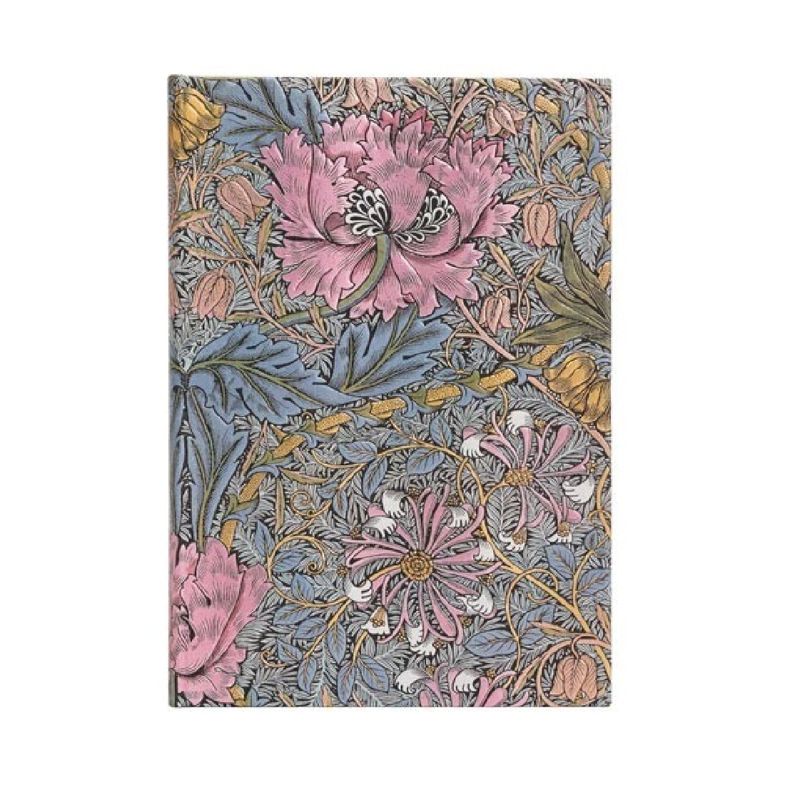 Paperblanks William Morris, Pink Honeysuckle, Midi, 13,18cm, Lined, 144 pages, 120gsm