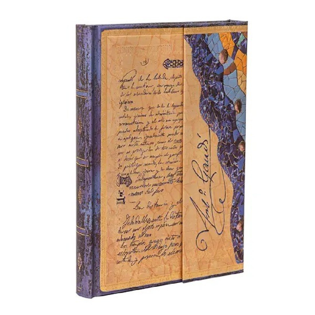 Paperblanks notebook Gaudi, The Manuscript of Reus, midi 13x18, ruled, hard cover