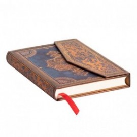 Paperblanks Safavid Indigo Mini 10X14 lined notebook, hard cover, magnetic closure