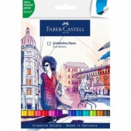 Faber Castell Goldfaber Aqua Dual Marker wallet of 12, 164612